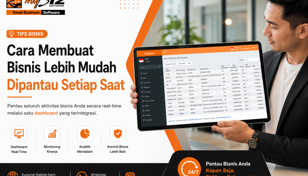 cara membuat bisnis lebih mudah di pantau