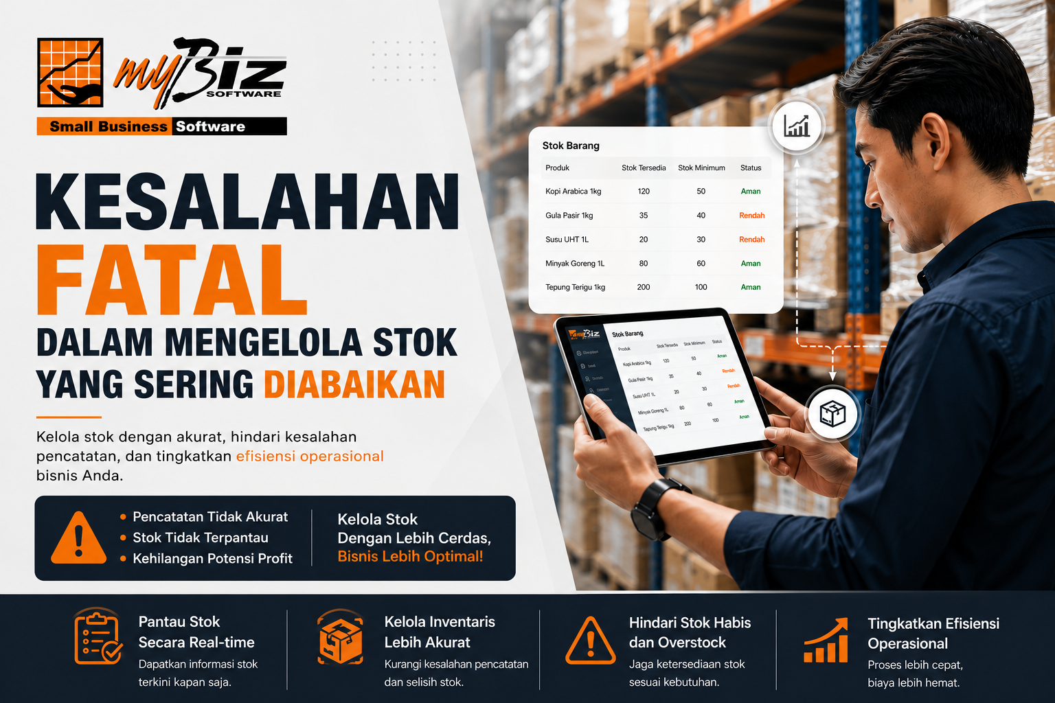 kesalahan fatal dalam ngelola stok